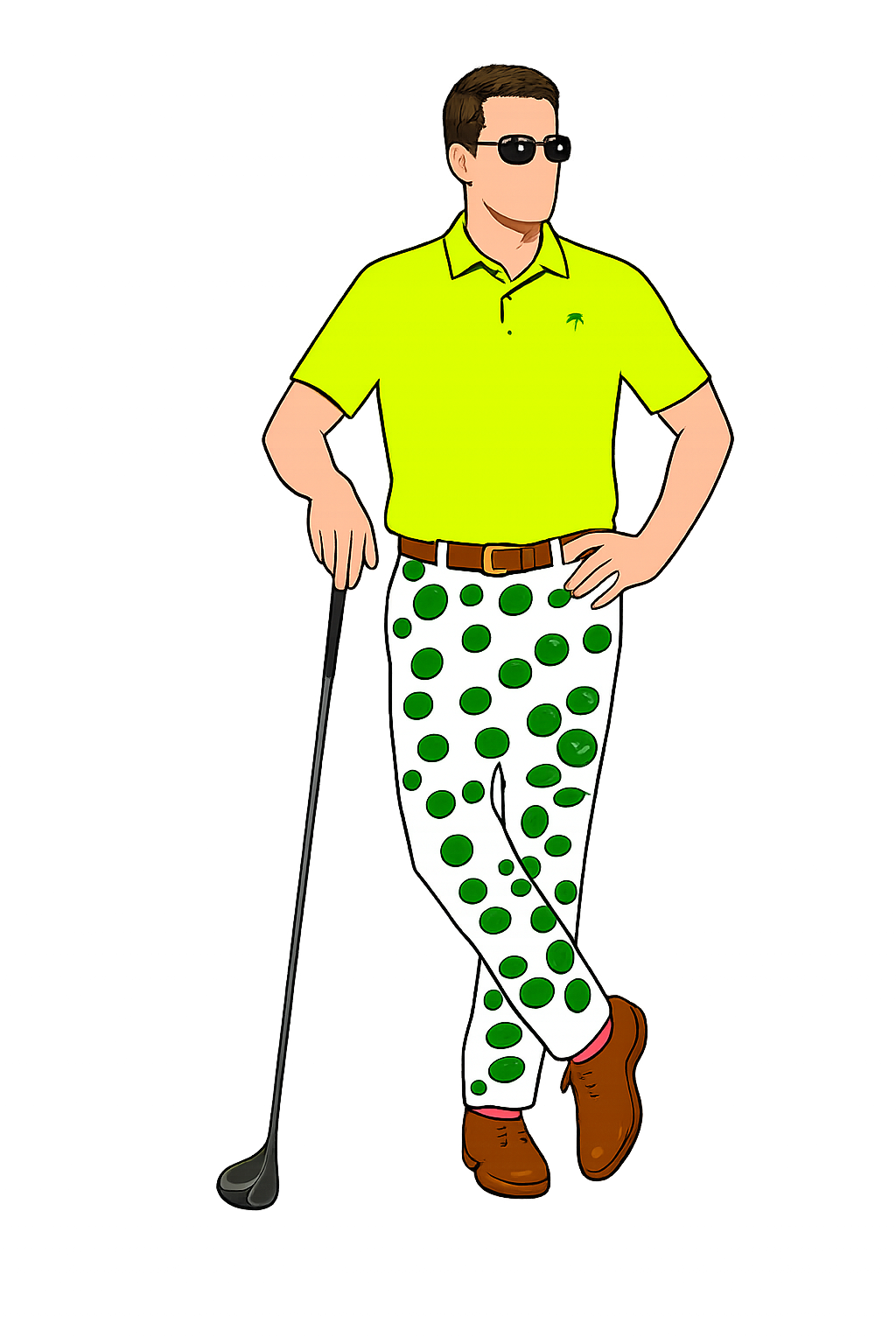 Risers House golfer logo