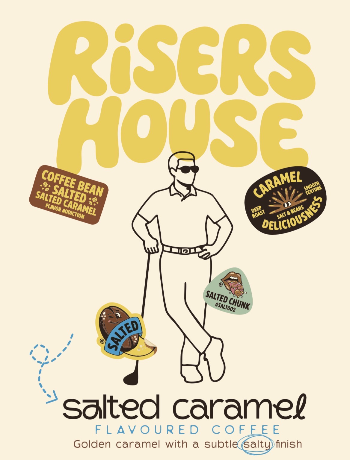 Risers House Salted Caramel coffee